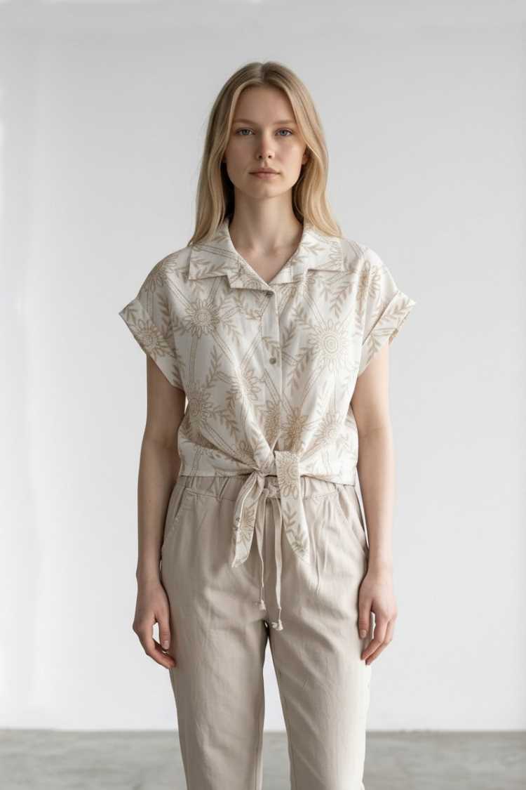 Camicia ricamata