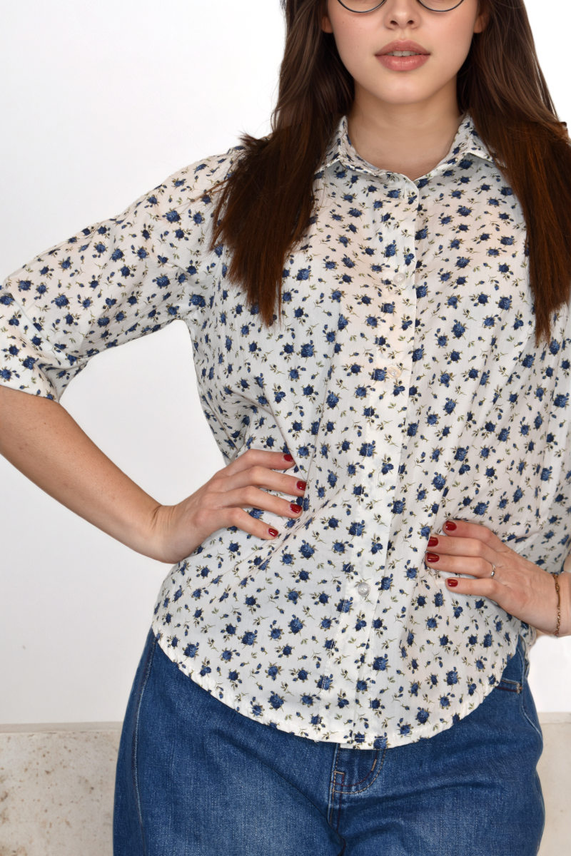 ABBIGLIAMENTO - Camicia in cotone con fiorellini