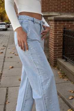 ABBIGLIAMENTO - Denim strass