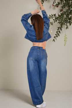 ABBIGLIAMENTO - Jeans balloon vita bassa completo Silvia