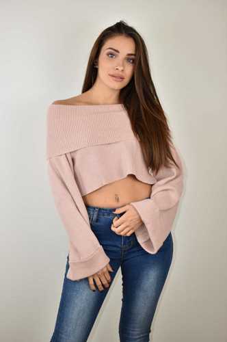 ABBIGLIAMENTO - Maglia crop a costina