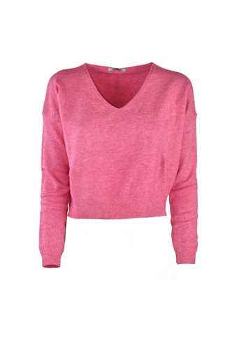 ABBIGLIAMENTO - Maglia crop scollo a V