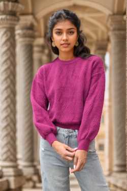 ABBIGLIAMENTO - Maglione traforata rombo grande