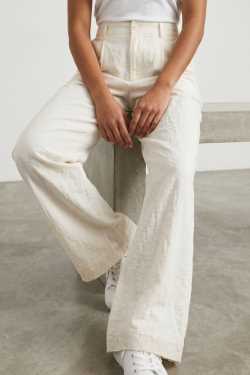 ABBIGLIAMENTO - Pantalone in cotone con banda ricamata