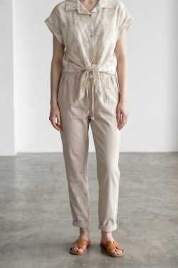 ABBIGLIAMENTO - Pantalone in cotone con coulisse