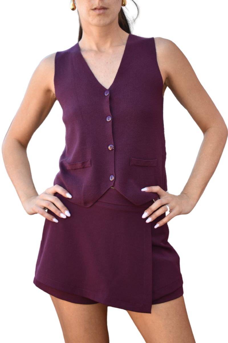 ABBIGLIAMENTO - PRUGNA - Gilet in maglia