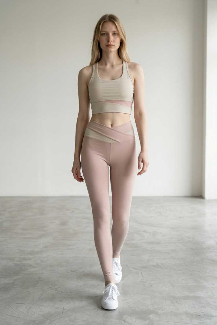 Legging lungo bicolor