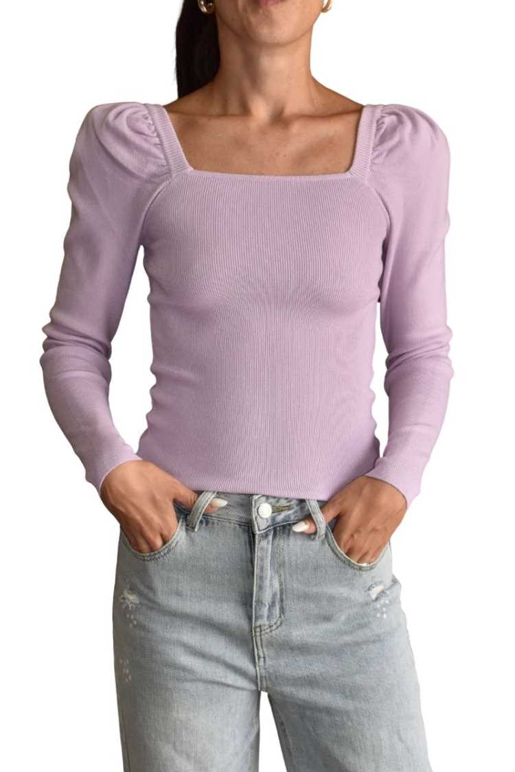 Maglia manica a palloncino