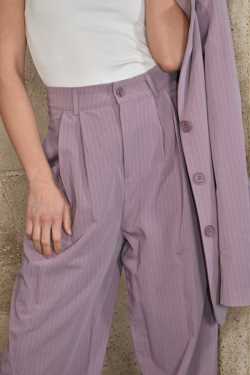 ABBIGLIAMENTO - ROSA - Pantalone gessato completo Lara