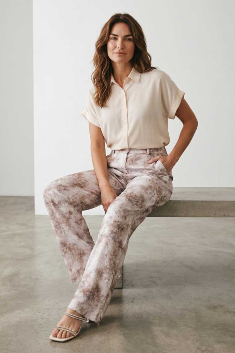 Pantalone in viscosa