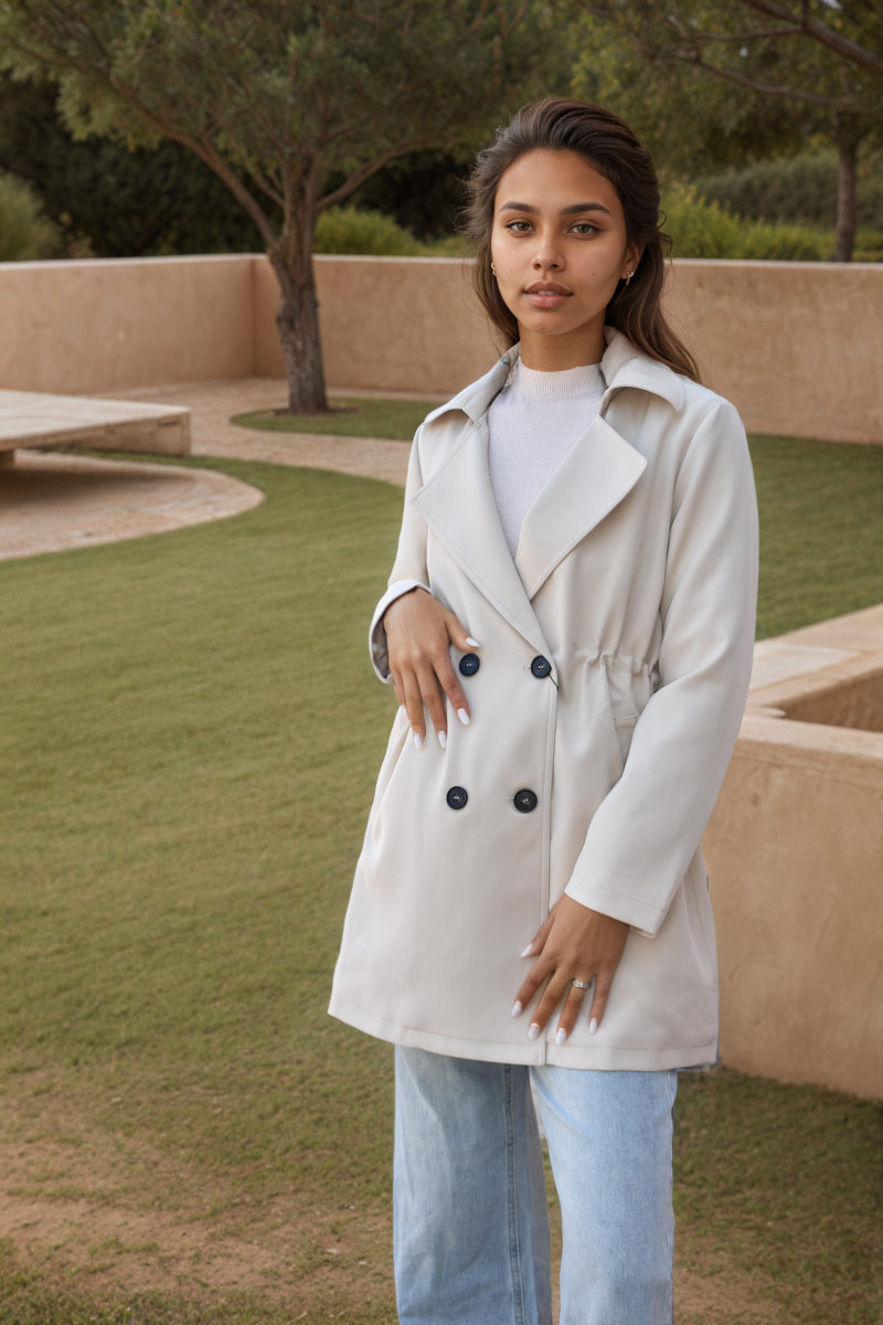 ABBIGLIAMENTO - Trench con pelliccia interna