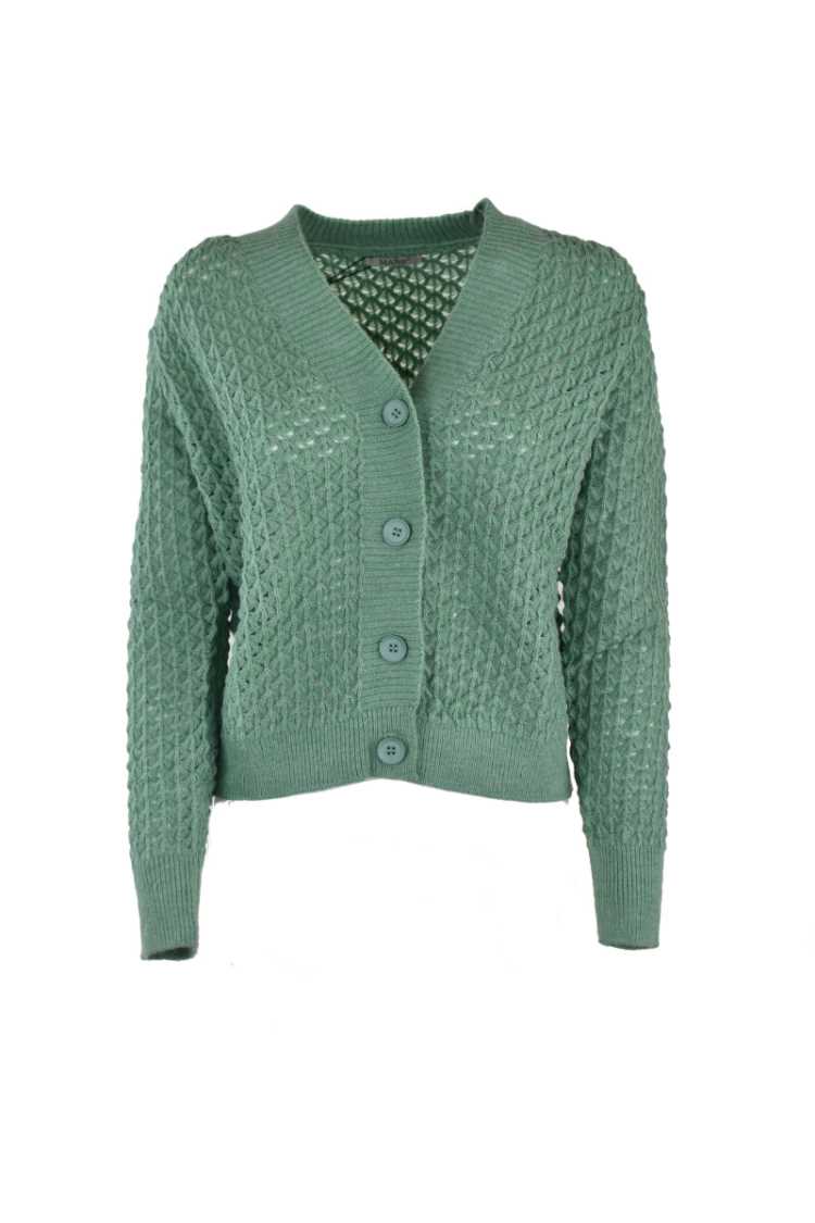 Cardigan traforato 