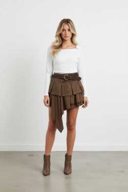 ABBIGLIAMENTO - MORO - Gonna con borchie