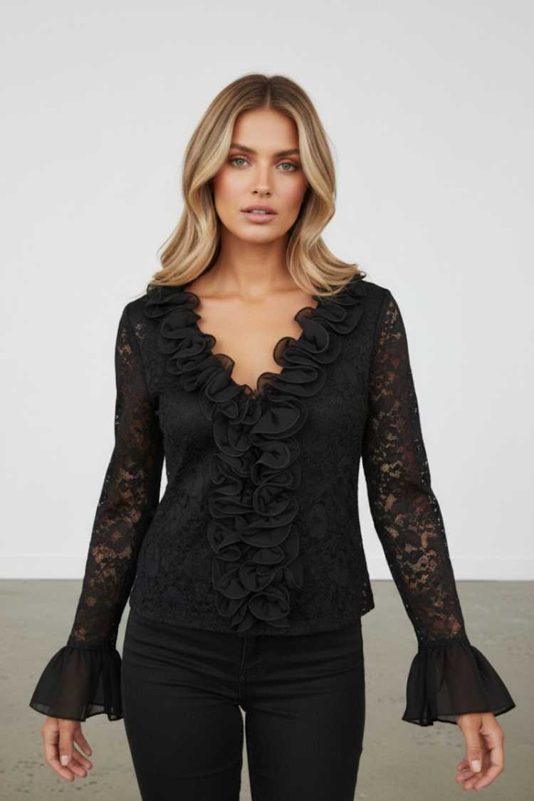 Blusa in pizzo